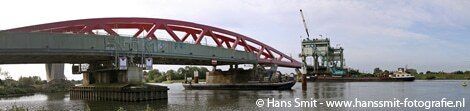Sloop spoorbrug over de IJssel