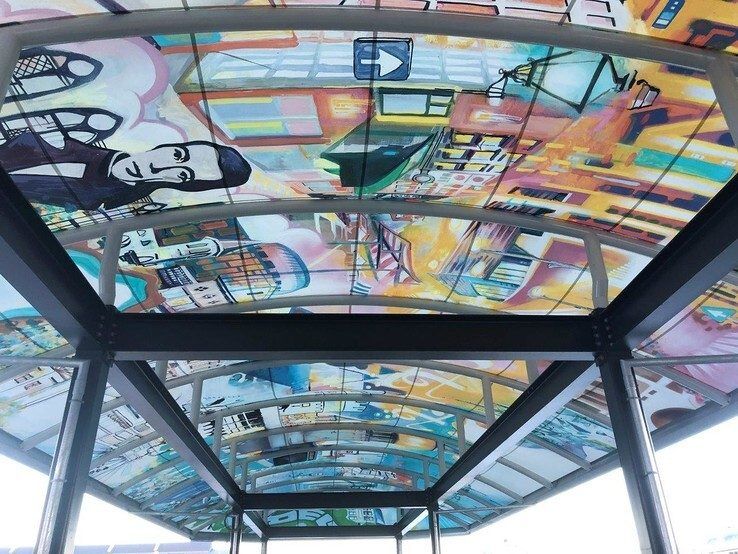 Kunst op kap verfraait Zwolse busstation en stationsgebied