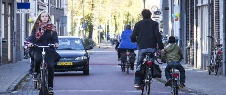 Snelheid autoverkeer in fietsstraten geëvalueerd - Foto: www.zwolle.nl