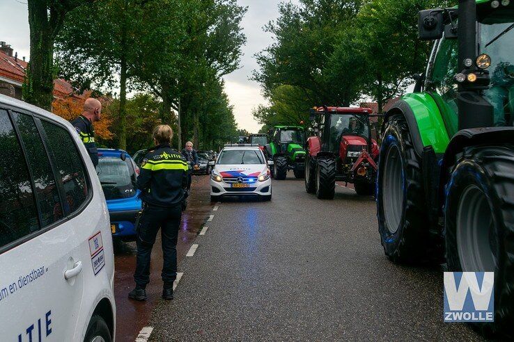 Aanrijding te midden van boerenprotest - Foto: Peter Denekamp