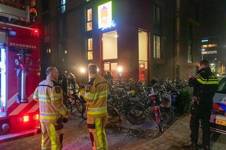 Keukenbrandje bij studentenhuisvesting Talentenplein - Foto: Peter Denekamp