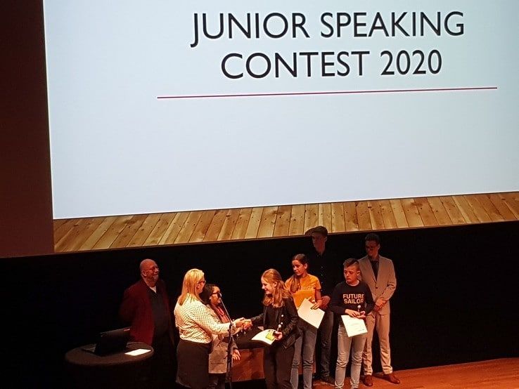 CCC-leerling Vera wint Regional Round Junior Speaking Contest - Foto: Ingezonden foto