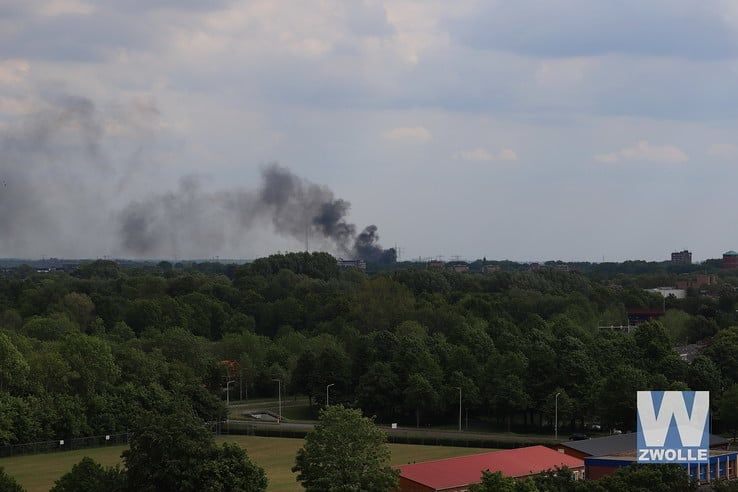 Clubgebouw Tennisvereniging Essent door brand verwoest - Foto: Jan van der Meulen