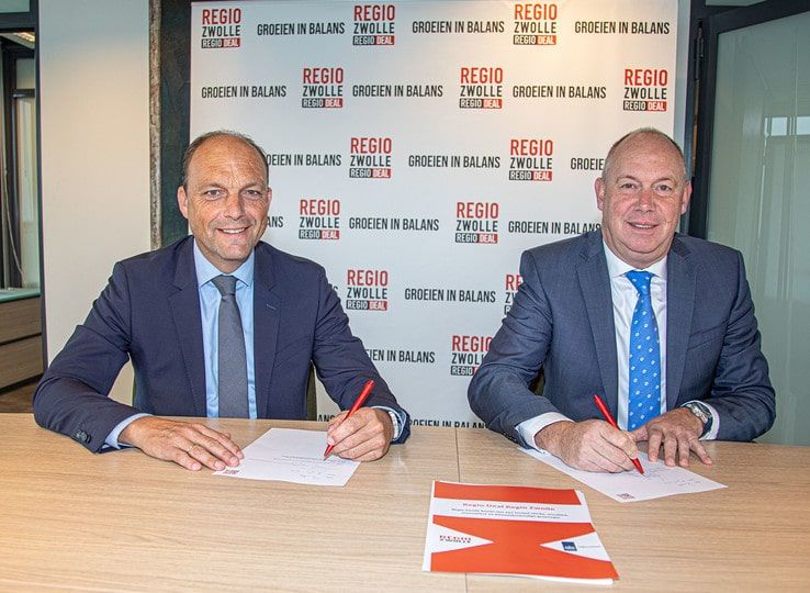 Ondertekening Regio Deal door Peter Snijders en Bert Boerman