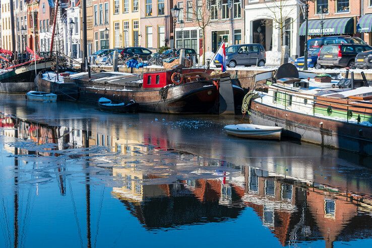 It giet net on, het eerste rondje stadsgracht wordt City Swim Zwolle - Foto: Peter Denekamp