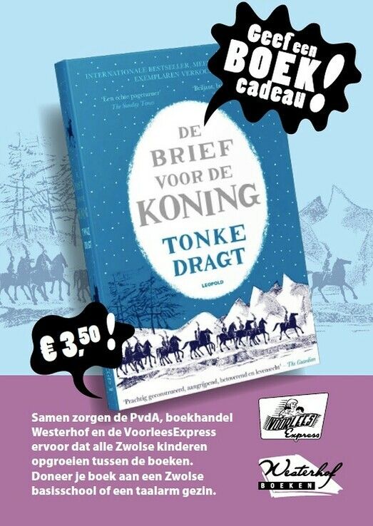 PvdA Zwolle: Doe mee aan actie ‘Geef een boek cadeau’