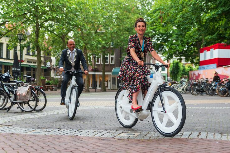 Marijn de Vries is de nieuwe fietsburgemeester van Zwolle - Foto: Peter Denekamp
