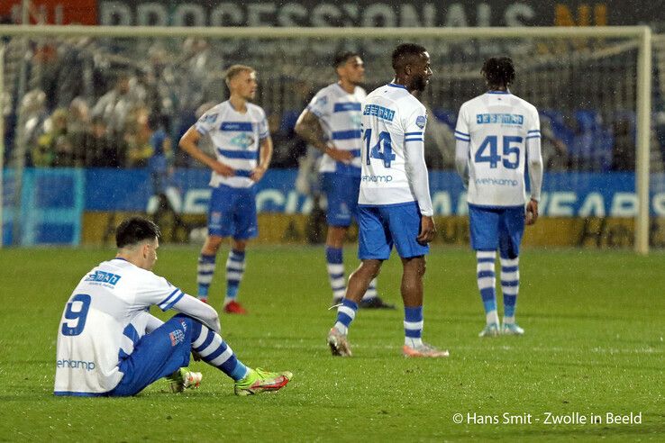 Ongelukkige nederlaag voor PEC Zwolle