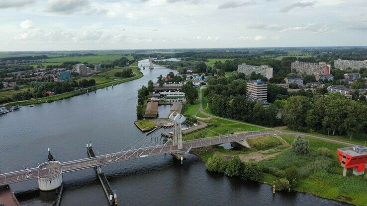 Zwarte Waterzone bij Holtenbroek / Stadshagen - Foto: Peter Maat, Dronepilot Zwolle
