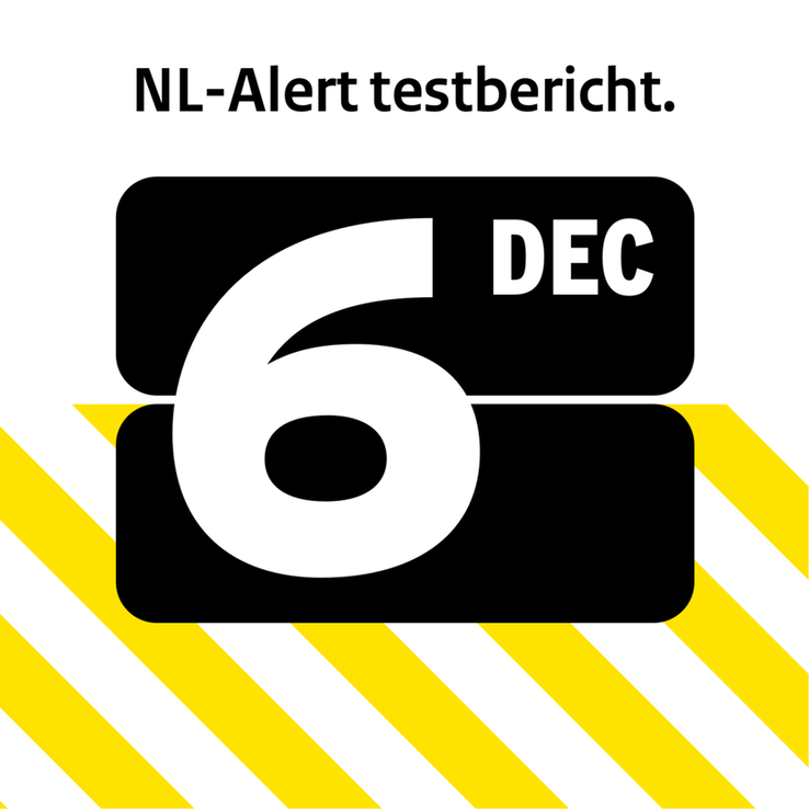 NL-Alert testbericht op maandag 6 december