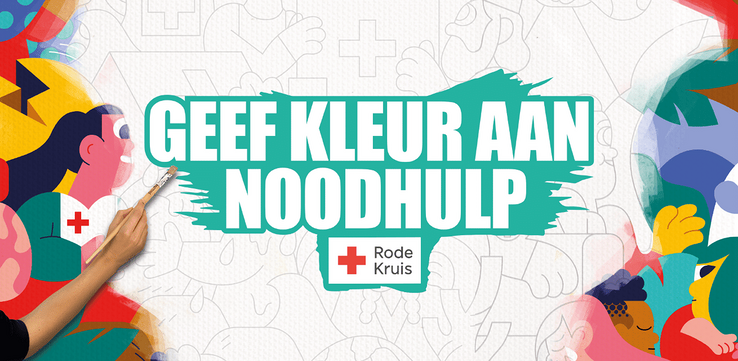 Rode Kruis actie in Zwolle: Geef Kleur aan Noodhulp