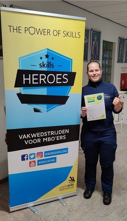 Studente Lysan behoort tot de top van de Nederlandse beveiligers - Foto: Landstede