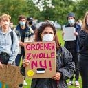 Korte demonstratie voor beter klimaat in Zwolle