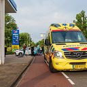 Motorrijder naar ziekenhuis na aanrijding op Hanekamp