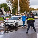 Verkeerschaos door ongeval op Nieuwe Veerallee