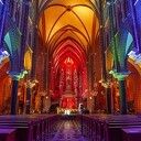 Dominicanenkerk in regenboogkleuren in kader van #liefdeisvooriedereen